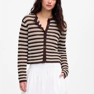 Madewell Open-Stitch Crewneck Sweater